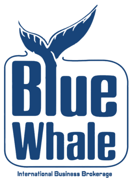 a blue whale tail with text